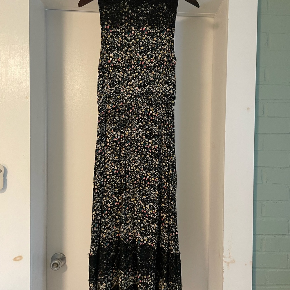 Ranna Gill Black Floral Maxi Dress from Anthropologie - Picture 7 of 9